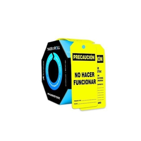 Accuform Caution, PF-Cardstock, 6-5/8 in Width, 3-5/8 in Height SHTAR152